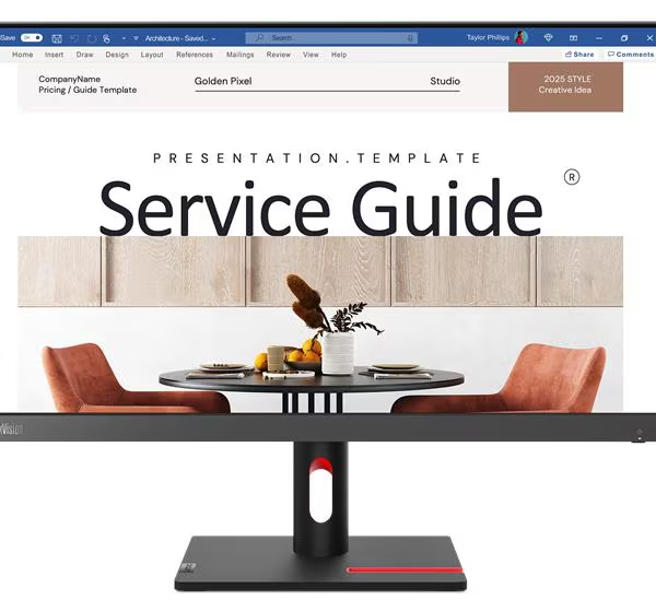 شاشة Lenovo ThinkVision S24i-30 مقاس 23.8 بوصة بدقة FHD مع ضمان 3 سنوات