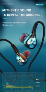 ⁦ويكوم YC06 سلسلة سوداء - سماعة رأس هاي فاي USB-C مع كيبل⁩ - الصورة ⁦6⁩