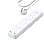 مشترك طاقة أنكر 322  USB 4 في 1 - أبيض -A9142K21