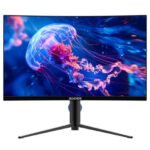 سيداس شاشة ألعاب منحنية مقاس 27 بوصة من SA-HC03F27B بدقة FHD 1920x1080 ومنفذ HDMI 2.1 ومعدل تحديث 280 هرتز ووقت استجابة 0.5 مللي ثانية