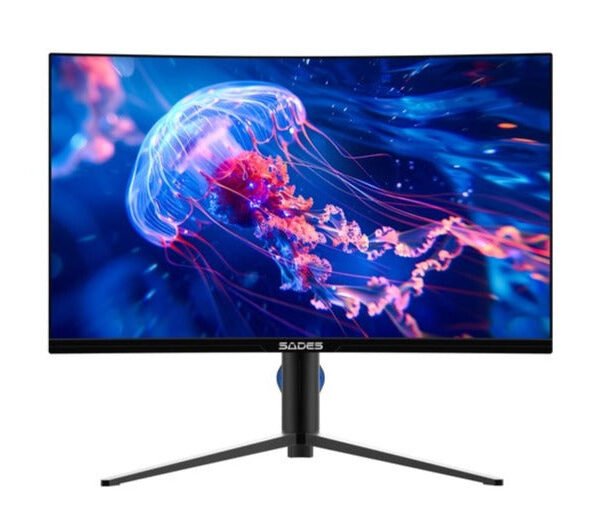سيداس شاشة ألعاب منحنية مقاس 27 بوصة من SA-HC03F27B بدقة FHD 1920x1080 ومنفذ HDMI 2.1 ومعدل تحديث 280 هرتز ووقت استجابة 0.5 مللي ثانية