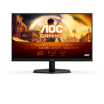 شاشة ألعاب مسطحة بتقنية IPS من AOC، طراز 27G42E، مقاس 27 بوصة، بدقة FHD (1920 × 1080)، ومعدل تحديث 180 هرتز، وزمن استجابة 0.5 مللي ثانية - أسود