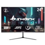 شاشة ألعاب SHARX مقاس 24 إنش، دقة FHD، معدل تحديث 120Hz، زمن استجابة 1ms، لوحة IPS، دعم HDMI 2.1، قاعدة ثابتة، Free Sync و G-Sync Compatible، موديل B24F120I