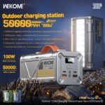 ⁦WEKOME WP-08 Power Bank 50000 mAh 100W - Tarnish⁩ - الصورة ⁦3⁩