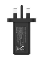 ⁦راف باور RP-PC1099 GaN 5.0 شاحن حائط ثنائي المنافذ PD 45 واط أسود⁩ - الصورة ⁦10⁩
