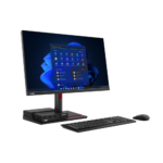 ⁦شاشة لينوفو ThinkCentre TIO Flex 27i مقاس 27 بوصة – لوحة IPS، دقة QHD ‏2560×1440، مداخل 3-في-1 (HDMI 1.4 + DisplayPort 1.2 + VGA)، مع كابلات USB-A إلى USB-B وDP إلى DP، ضمان 3 سنوات⁩ - الصورة ⁦5⁩
