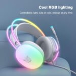 ⁦سماعة الألعاب ONIKUMA X25 RGB – أبيض⁩ - الصورة ⁦3⁩