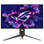 ⁦شاشة ألعاب Asus ROG Swift OLED PG27UCDM مقاس 27 بوصة بدقة 4K QD-OLED، معدل تحديث 240 هرتز، وقت استجابة 0.03 مللي ثانية، HDMI 2.1، AMD FreeSync Premium Pro، متوافقة مع G-SYNC - أسود⁩ - الصورة ⁦3⁩