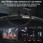 ⁦شاشة ألعاب منحنية من تويستد مايندز، 32 بوصة FHD، سلسلة إكليبس، 180 هرتز 1 مللي ثانية VA سريعة - أسود⁩ - الصورة ⁦4⁩