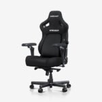 كرسي الألعاب AndaSeat Kaiser 4 الجديد بقماش الكتّان مع مساند ذراع 6D – مقاس XL – لون اسود
