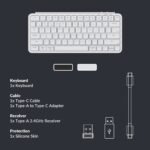 ⁦لوحة مفاتيح لاسلكية فائقة النحافة Keychron B1 Pro باللون الأبيض العاجي⁩ - الصورة ⁦5⁩