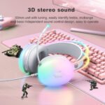⁦سماعة الألعاب ONIKUMA X25 RGB – أبيض⁩ - الصورة ⁦4⁩