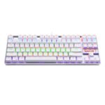 ⁦كيبورد الألعاب Redragon KUMARA K552W RGB TKL سلكي ميكانيكي (مفاتيح Blue) – أبيض⁩ - الصورة ⁦3⁩