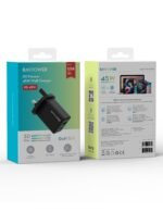 ⁦راف باور RP-PC1099 GaN 5.0 شاحن حائط ثنائي المنافذ PD 45 واط أسود⁩ - الصورة ⁦8⁩