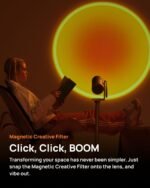 ⁦حزمة كأس العالم: جهاز XGIMI MoGo 4 Google TV سينما محمولة، شحن من النوع C، دقة 1080 بكسل، سطوع 450 لومن ISO، بطارية مدمجة تدوم 2.5 ساعة (اشتراك مجاني لمدة شهر واحد في كأس العالم)⁩ - الصورة ⁦4⁩
