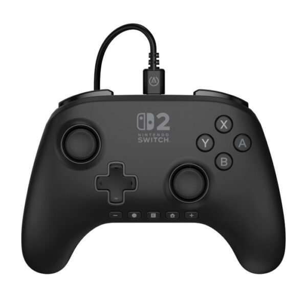 يد تحكم PowerA Advantage سلكية لجهاز Nintendo Switch 2 – اللون الأسود