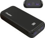 Energizer Ultimate 20000 mAh Power Bank, 22.5W,  Triple Output, with Power Delivery USB-C Output and Fast Charge, Dual Input, LCD Indicator, Black