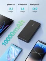 ⁦باور بانك راف باور آر بي-بي بي ١٢١٥ بي دي بايونير، ١٠٠٠٠ مللي أمبير، ١٥ واط، ٣ منافذ، أسود⁩ - الصورة ⁦7⁩