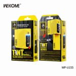 ⁦WEKOME WP-U155 Charger GaN 100W 1A+2C (UK) - Yellow⁩ - الصورة ⁦2⁩