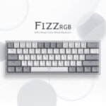 ⁦كيبورد قيمنق ميكانيكي ريدراجون K617 فيز 60% سلكي RGB - أبيض/رمادي⁩ - الصورة ⁦2⁩