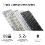 ⁦لوحة مفاتيح لاسلكية فائقة النحافة Keychron B1 Pro بلون Space Grey⁩ - الصورة ⁦7⁩