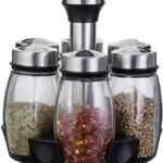 6 pcs Rotating Condiment Spice Jars Set for Kitchen - Level UpLevel UpSmart Devices501659
