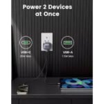 ⁦شاحن يو جرين نكسود سريع 35 واط بمنفذين GaN UK CD350-15540⁩ - الصورة ⁦3⁩