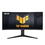 اسوس تاف شاشة العاب منحنية موديل VG34VQEL1A , حجم 34 انش دقة WQHD (3440 x 1440)  , معدل تحديث 100 هيرتز, سرعة استجابة1 ملي ثانية , VA ,دعم FreeSync  - اسود