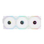LIAN LI UNI FAN TL Wireless LCD Reverse Blade 120mm ARGB Case Fans with 1.6” LCD Screen (3 Pack)- WHITE