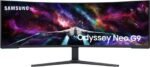 شاشة سامسونج أوديسي نيو G9 G95NC مقاس 57 بوصة منحنية بدقة Dual UHD ‏(7680×2160)، معدل تحديث 240 هرتز، زمن استجابة 1ms، منافذ HDMI 2.1، دعم FreeSync Premium Pro – موديل LS57CG952NMXUE