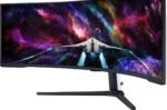 ⁦شاشة سامسونج أوديسي نيو G9 G95NC مقاس 57 بوصة منحنية بدقة Dual UHD ‏(7680×2160)، معدل تحديث 240 هرتز، زمن استجابة 1ms، منافذ HDMI 2.1، دعم FreeSync Premium Pro – موديل LS57CG952NMXUE⁩ - الصورة ⁦8⁩