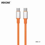 ⁦كيبل بيانات WEKOME WDC-17 Tint II Series سيليكون أصلي 100 واط تايب سي إلى تايب سي⁩ - الصورة ⁦4⁩