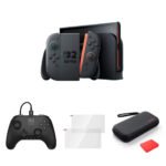 Nintendo Bundle: Switch 2 Console with Accessories (Controller, Screen Protector, Bag)