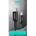 ⁦كيبل شحن يو جرين USB-C إلى USB-C بقوة 100 واط وطول 2 متر (أسود) US300 US300-80372⁩ - الصورة ⁦2⁩