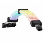 كابل GameMax 12VHPWR-B بوصلة 3x8-Pin ARGB لتوسيع الطاقة – أسود