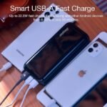 ⁦Energizer Ultimate 20000 mAh Power Bank, 22.5W,  Triple Output, with Power Delivery USB-C Output and Fast Charge, Dual Input, LCD Indicator, Black⁩ - الصورة ⁦3⁩