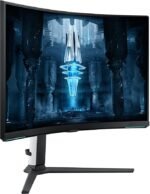 ⁦شاشة سامسونج أوديسي نيو G8 مقوسة 32 بوصة UHD، لوحة VA بمعدل تحديث 240 هرتز وتقنية Quantum Mini-LED، طراز LS32BG850⁩ - الصورة ⁦5⁩