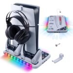 ⁦قاعدة تبريد متعددة الوظائف Dobe TP5-3557 لجهاز PS5 / PS5 Slim⁩ - الصورة ⁦7⁩