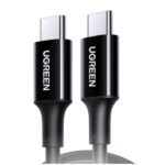 كيبل شحن يو جرين USB-C إلى USB-C بقوة 100 واط وطول 2 متر (أسود) US300 US300-80372