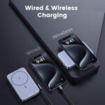 ⁦UGREEN 10000mAhPD-20W Magnetic Wireless 15W Power Bank (Space Gray) (LY)  PB206⁩ - الصورة ⁦6⁩