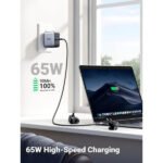 ⁦شاحن سريع UGREEN GaN 65 واط (3 منافذ) CD296 CD296-90409⁩ - الصورة ⁦3⁩