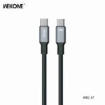 كيبل بيانات WEKOME WDC-17 Tint II Series سيليكون أصلي 100 واط تايب سي إلى تايب سي