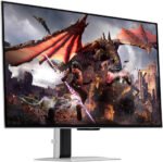⁦شاشة ألعاب سامسونج أوديسي جي 8 مسطحة مقاس 32 بوصة بدقة 4K وتقنية أوليد بمعدل تحديث 240 هرتز رقم الموديل LS32DG802SMXUE⁩ - الصورة ⁦6⁩