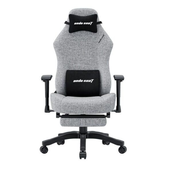 كرسي الألعاب AndaSeat Luna Series مع مسند قدم – قماش رمادي