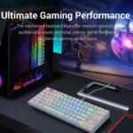 ⁦كيبورد الألعاب Redragon KUMARA K552W RGB TKL سلكي ميكانيكي (مفاتيح Blue) – أبيض⁩ - الصورة ⁦6⁩