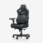 كرسي الألعاب AndaSeat New Kaiser 4 مع مساند ذراع 6D – جلد PVC فاخر – مقاس كبير (L) – لون اسود