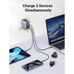 ⁦شاحن سريع UGREEN GaN 65 واط (3 منافذ) CD296 CD296-90409⁩ - الصورة ⁦2⁩