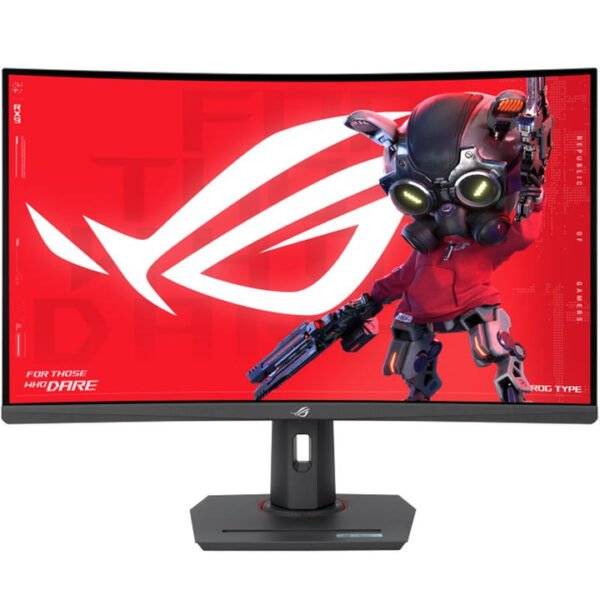 اسوس روج ستريكس شاشة العاب منحنية موديل XG32WCS , حجم 32 انش دقة OHD(2560x1440) , معدل تحديث 180 هيرتز , سرعة استجابة 1 ملي ثانية , VA سريع ,AMD FreeSync - اسود