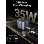⁦شاحن يو جرين نكسود سريع 35 واط بمنفذين GaN UK CD350-15540⁩ - الصورة ⁦2⁩