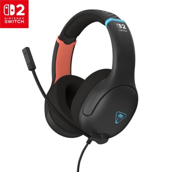 سماعة الألعاب السلكية Turtle Beach Airlite Fit لجهاز Nintendo Switch 2 – لون Charcoal Black